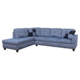 thumbnail image 1 of Star Home Living Corp Tracy Linen Fabric Left Facing Sectional in Flint Blue, 1 of 2