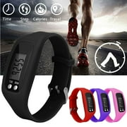 Star Home Sport Running Silicone Pedometer Calorie Step Counter Digital Watch Bracelet
