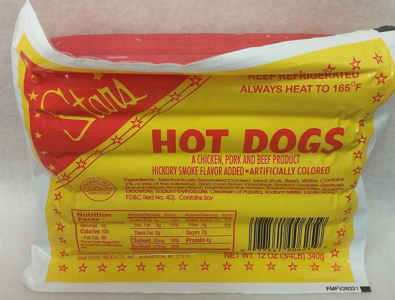 Star Hot Dogs Franks, 12 oz