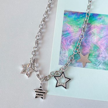 Gold Stainless Steel Pentagram Pendant Necklace – Five-Pointed Star Charm With 22" Chain