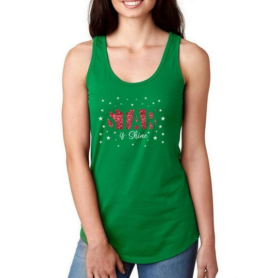 Star Is Shine Racerback Tank Women -Image by Shutterstock, Female x-Large