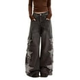 thumbnail image 1 of Star Jeans for Women Girls Baggy Cute Patchwork Denim Pants Y2k High Waisted Jeans Grunge Aesthetic Clothes, 1 of 5