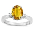 thumbnail image 1 of Star K � 3 Three Stone Oval Genuine Citrine Classic Engagement Promise Ring, 1 of 9