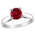 thumbnail image 1 of Star K� 7mm Round Created Ruby Ring, 1 of 9