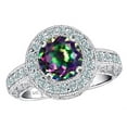 thumbnail image 1 of Star K� 7mm Round Rainbow Mystic Quartz Ring, 1 of 9