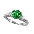 thumbnail image 1 of Star K� 7mm Round Simulated Emerald Ring, 1 of 9