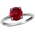 thumbnail image 1 of Star K � Created Ruby Round 7mm Classic Solitaire Engagement Promise Ring, 1 of 9