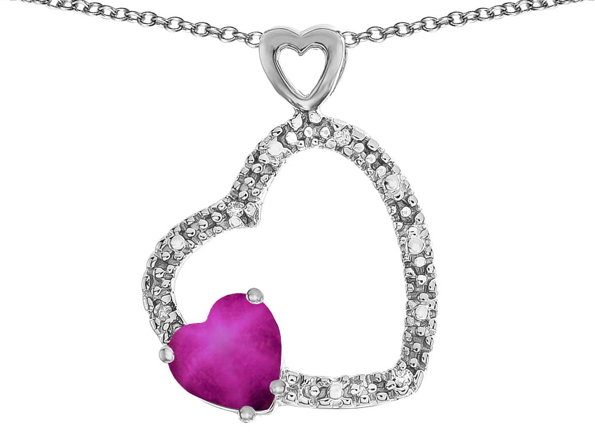 Double open shop heart necklace