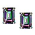 thumbnail image 1 of Star K� Emerald Cut 8x6mm Rainbow Mystic Topaz Earrings Studs, 1 of 9