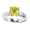 thumbnail image 1 of Star K� Genuine 7mm Round Lemon Quartz Ring, 1 of 9