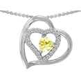 thumbnail image 1 of Star K� Genuine Heart Shape Lemon Quartz Pendant Necklace, 1 of 8