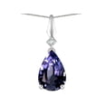 thumbnail image 1 of Star K� Genuine Iolite Drop Pear Shaped Pendant Necklace, 1 of 9