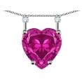 thumbnail image 1 of Star K� Heart Shape 8mm Simulated Pink Tourmaline Stackable Mothers Pendant, 1 of 9