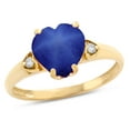 thumbnail image 1 of Star K� Heart Shaped 8mm Created Star Sapphire Engagement Promise Wedding Ring, 1 of 8
