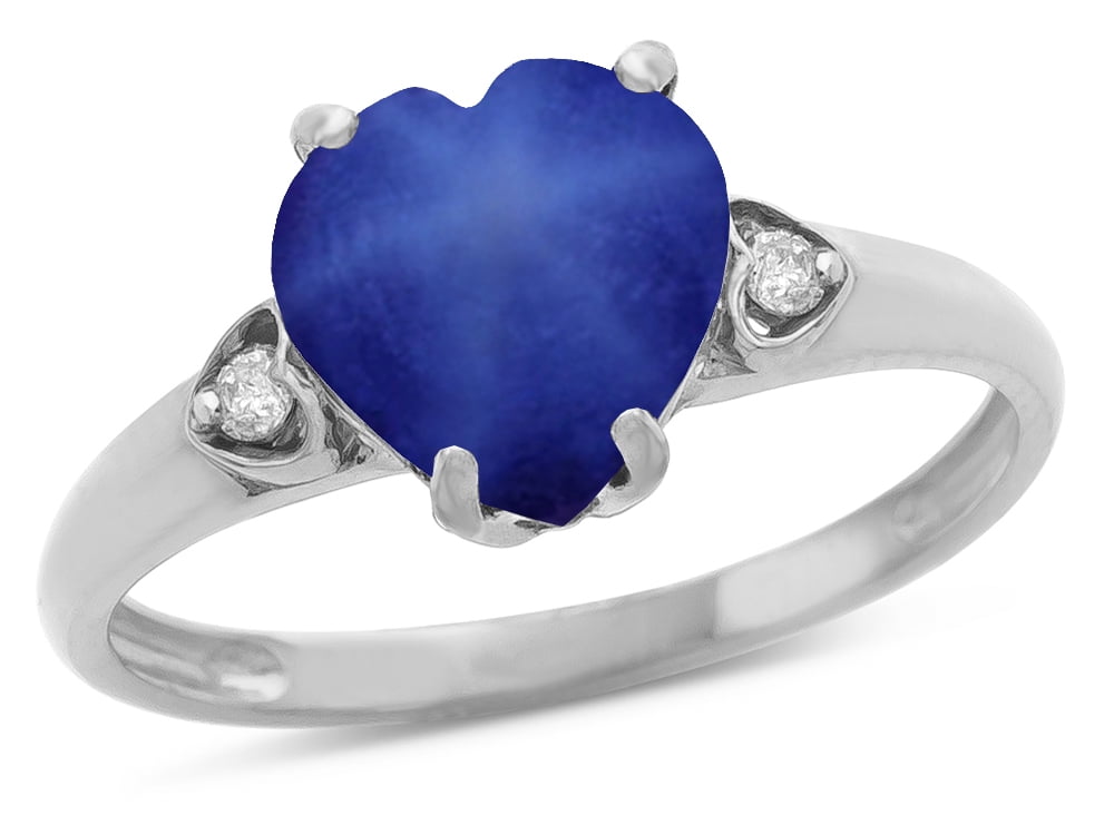 Star Promise Rings Star K Heart Shaped 8mm Created Star Sapphire Engagement Promise ...