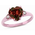 thumbnail image 1 of Star K� Heart Shaped 8mm Genuine Garnet Engagement Promise Wedding Ring, 1 of 8