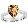 thumbnail image 1 of Star K� Large 11x8 Pear Shape Solitaire Ring With Simulated Imperial Yellow Topa, 1 of 8