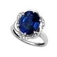 thumbnail image 1 of Star K � Large Oval 12x10mm Created Sapphire Knot Big Stone Ring, 1 of 9