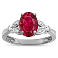 thumbnail image 1 of Star K � Oval 8x6 Created Ruby Marquee Design Engagement Promise Ring, 1 of 9