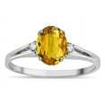 thumbnail image 1 of Star K � Oval 8x6 Genuine Citrine Split Shank Three Stone Engagement Promise Ring, 1 of 9