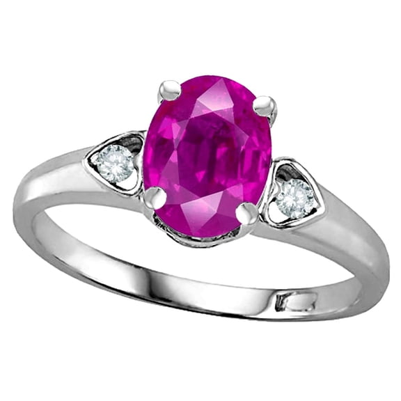 Star K � Oval 8x6 Genuine Pink Tourmaline Love Promise Ring