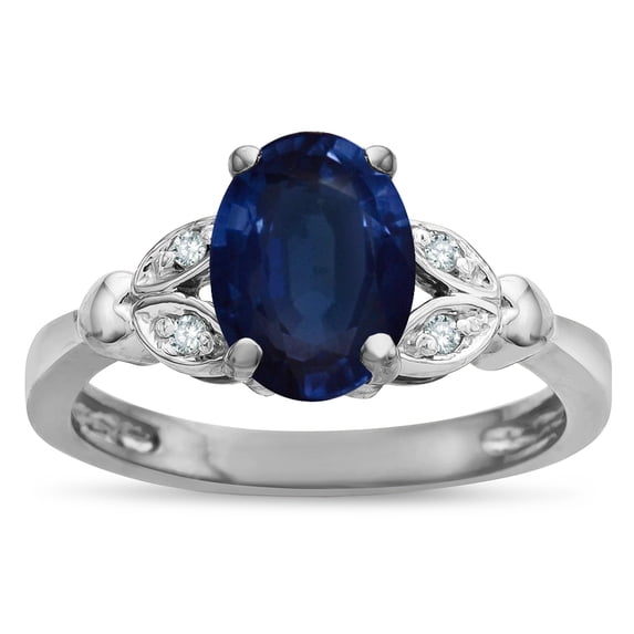 Star K � Oval 8x6 Genuine Sapphire Marquee Design Engagement Promise Ring