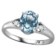 thumbnail image 1 of Star K � Oval 8x6 Genuine Sky Blue Topaz Love Promise Ring, 1 of 9