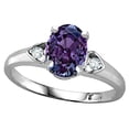 thumbnail image 1 of Star K � Oval 8x6 Simulated Alexandrite Love Promise Ring, 1 of 9