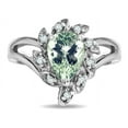 thumbnail image 1 of Star K � Pear Shape 8x6 Green Amethyst Halo Split Shank Ring, 1 of 9