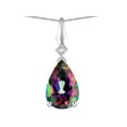 thumbnail image 1 of Star K� Rainbow Mystic Topaz Drop Pear Shaped Pendant Necklace, 1 of 9