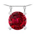 thumbnail image 1 of Star K� Round 7mm Created Ruby Stackable Mothers Hearts Pendant, 1 of 9