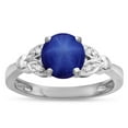 thumbnail image 1 of Star K � Round 7mm Created Star Sapphire Marquee Design Promise Engagement Ring, 1 of 9