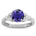 thumbnail image 1 of Star K � Round 7mm Genuine Iolite Marquee Design Promise Engagement Ring, 1 of 9