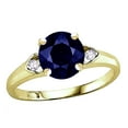 thumbnail image 1 of Star K� Round 7mm Genuine Sapphire Three 3 Stone Heart Engagement Promise Wedding Ring, 1 of 8