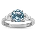thumbnail image 1 of Star K � Round 7mm Genuine Sky Blue Topaz Marquee Design Promise Engagement Ring, 1 of 9