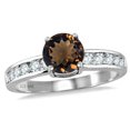 thumbnail image 1 of Star K� Round 7mm Genuine Smoky Quartz Ring, 1 of 9