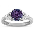 thumbnail image 1 of Star K � Round 7mm Simulated Alexandrite Marquee Design Promise Engagement Ring, 1 of 9