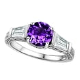 thumbnail image 1 of Star K� Round 7mm Simulated Amethyst Engagement Ring, 1 of 9