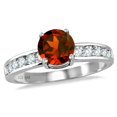 thumbnail image 1 of Star K� Round 7mm Simulated Garnet Ring, 1 of 9