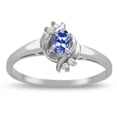 thumbnail image 1 of Star K � Small Oval 5x3mm Genuine Tanzanite Bypass Ring, 1 of 9