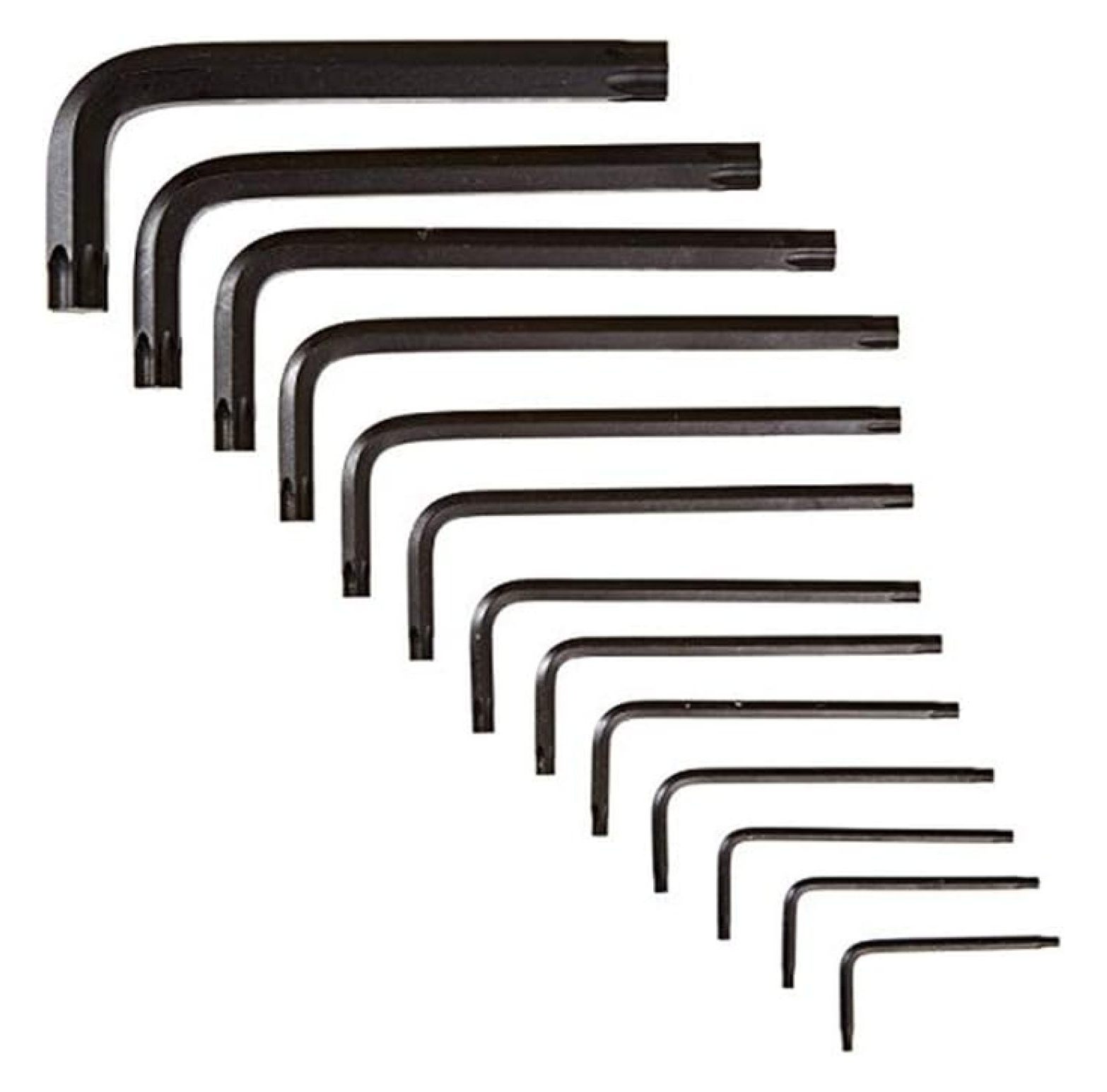 Star Key L-Wrench Set 9 Piece - Torx Star Bit Wrench Set - T7-T55 - ProGuard Finish - Durable Steel - Automotive Repair & Home Improvement