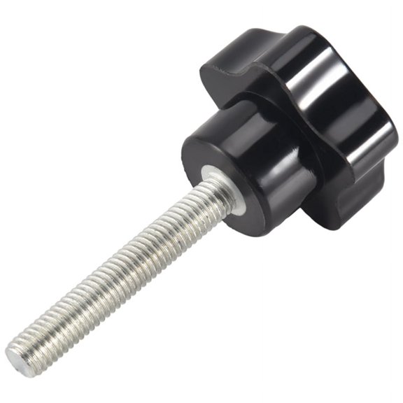 Star Knob M8 x 50mm Threaded Replacement Black for Mechanical Equipment
