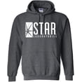 thumbnail image 1 of Star Labs Hoodie - Star Laboratories Hooded Sweatshirt Dark Heather XL, 1 of 5