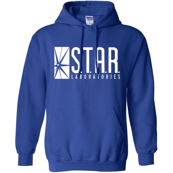 Star Labs Hoodie - Star Laboratories Hooded Sweatshirt Royal XL