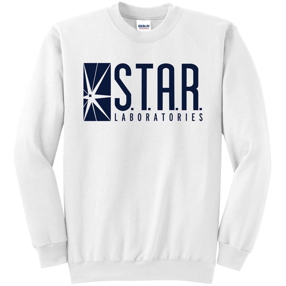 Star Laboratories by New York Fashion Police TV & Movies Theme, Crew Neck, Pullover Sweatshirt (Men's M)