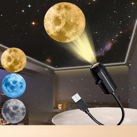 Star Light Projection Lamp, T5 With 3 Discs, Mini USB LED Night Light Projector | For Home, Party, Stage & Outdoor Use | USB & Play Decorative Atmosphere Lamp | Multiple Projection Effects