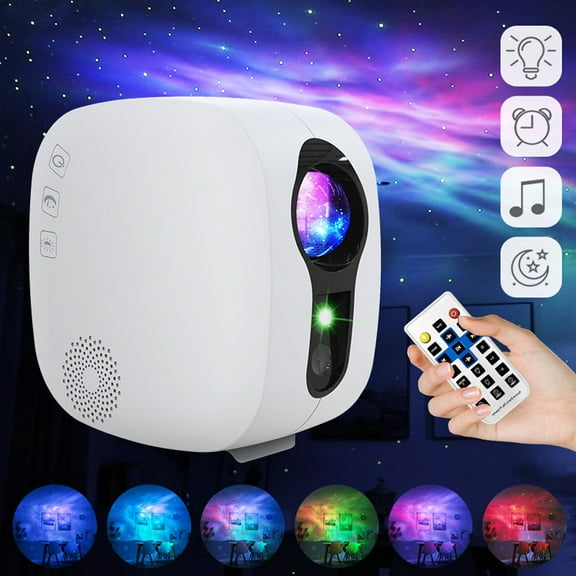 Star Light with Bluetooth Music Playback Wireless Remote Control Star Moon Galaxy Lamp for Party Decor, Birthday/Xmas Gift
