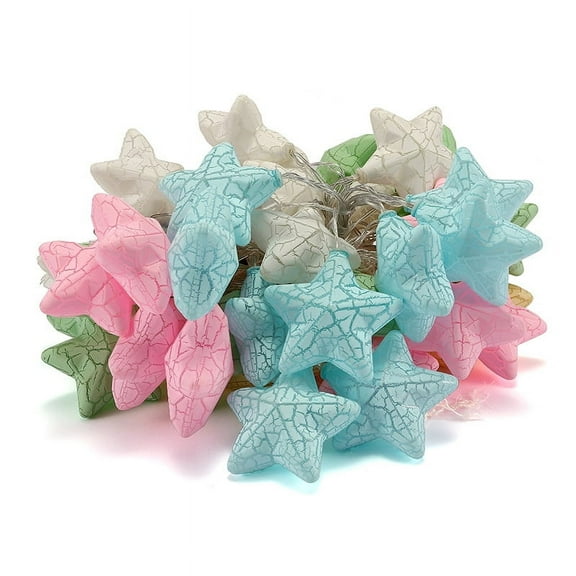 Star Lights Battery Powered Star Tree Decoration Kids Tent Lights Princess Castle Daughters Canopy Festival Decoration, 9.8ft 20LED