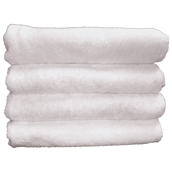 Star Linen Luxury 8 Piece Cotton Bath Towel Set, White
