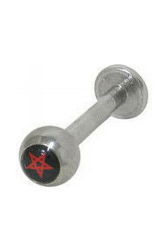 Star Logo Labret Monroe 14G Surgical Steel Lip Jewelry